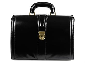 VALIGETTA PRIME skrzana torba medyczna - czarna/VALIGETTA PRIME LEATHER MEDICAL BAG - black